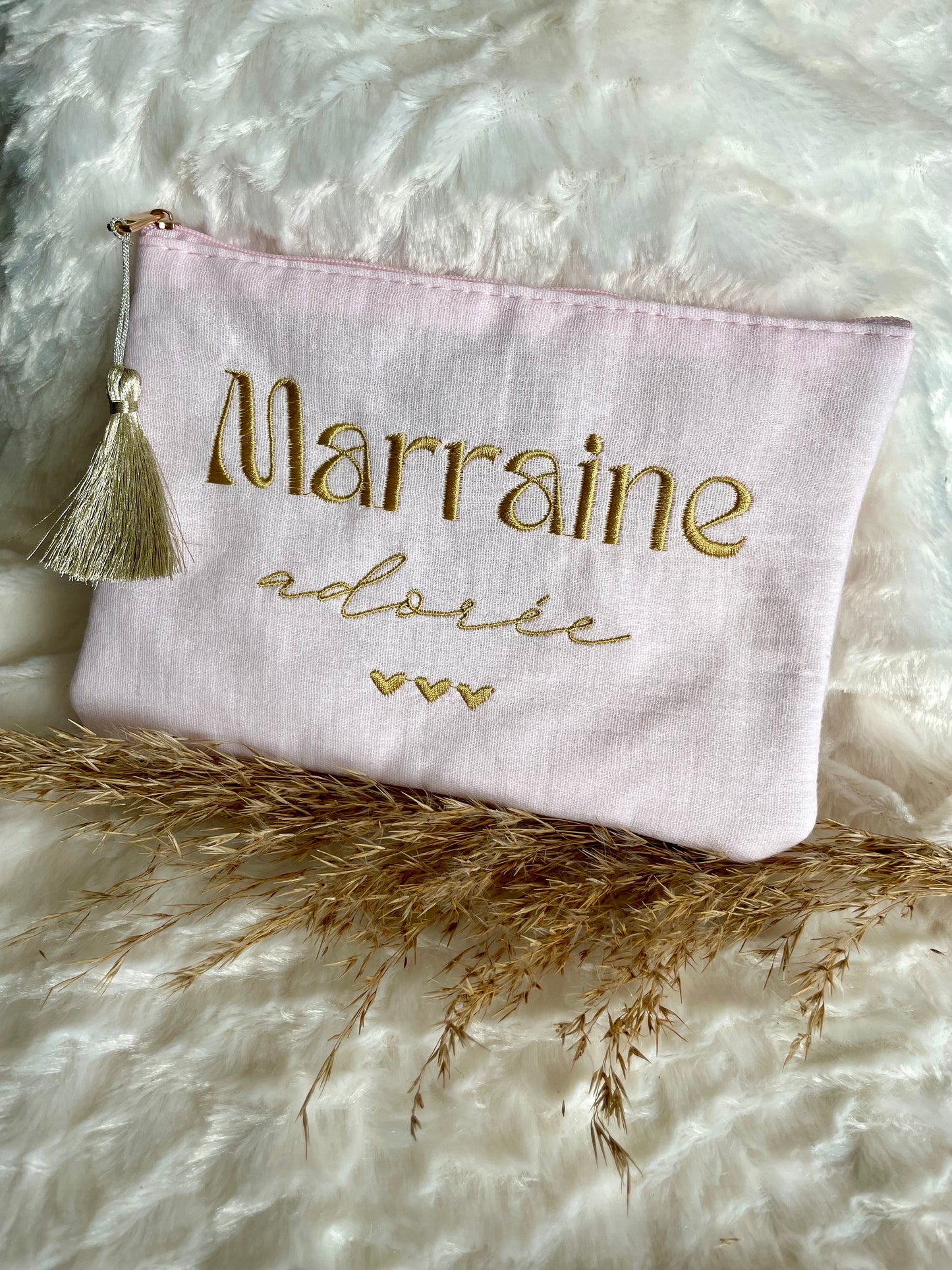 Pochette « marraine adorée » grand format