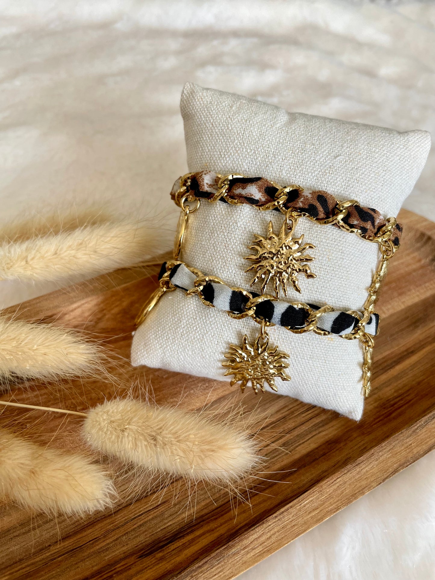 Bracelet Chaza léopard marron