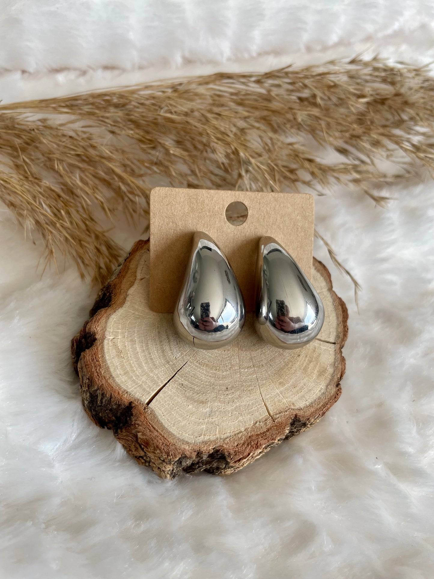 Boucles d’oreilles gouttes grand format
