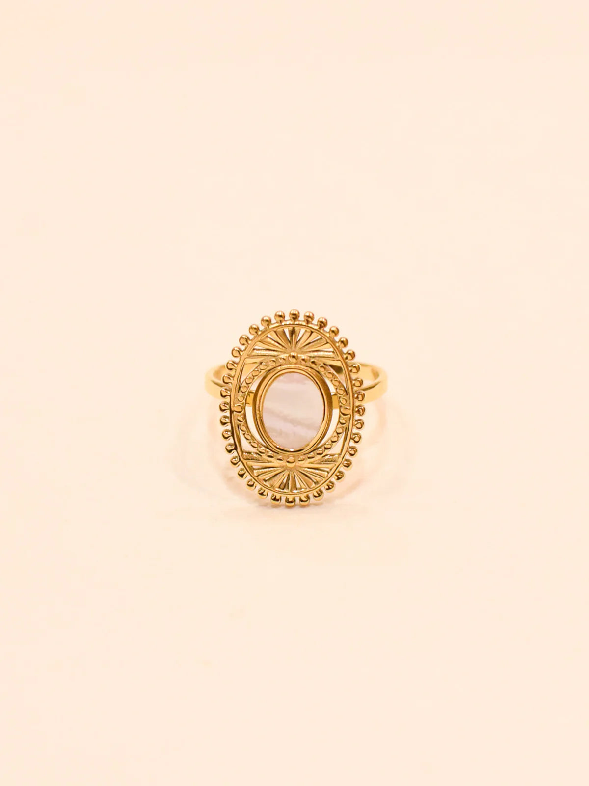 Bague Krey blanc nacré
