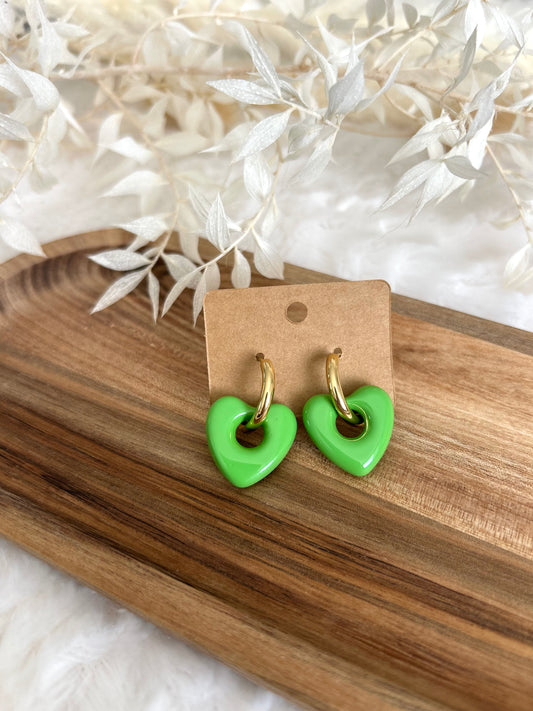 Boucles d’oreilles Sia Verte
