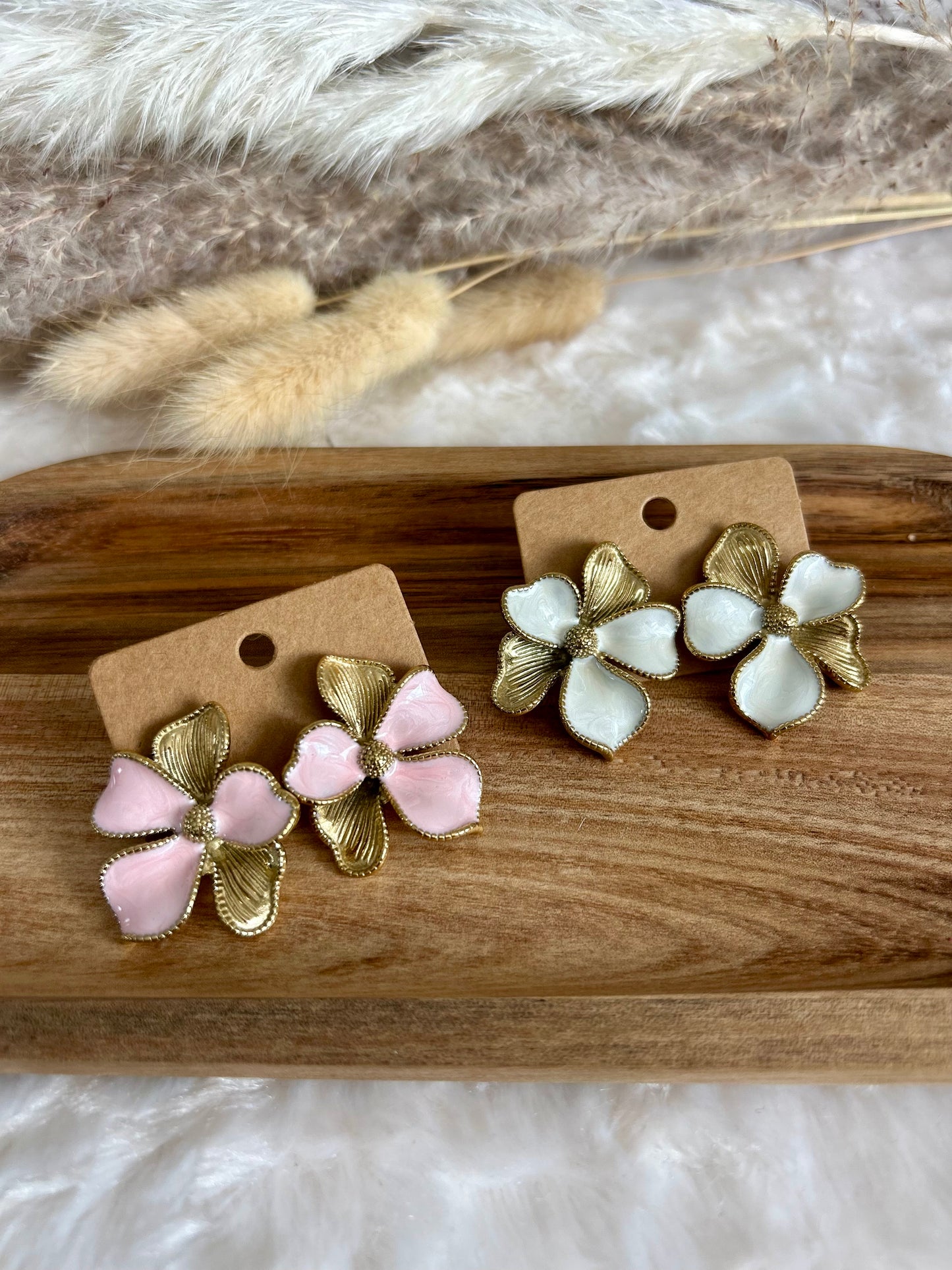 Boucles d’oreilles fleurs
