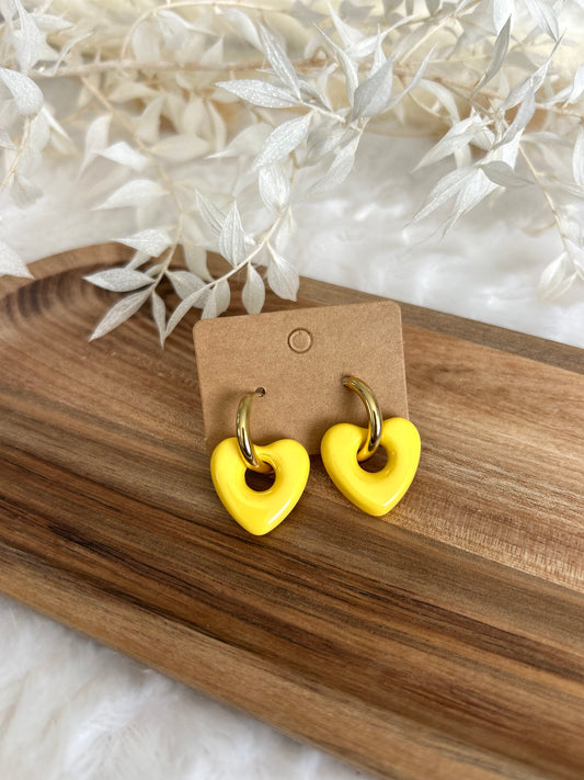 Boucles d’oreilles Sia jaune