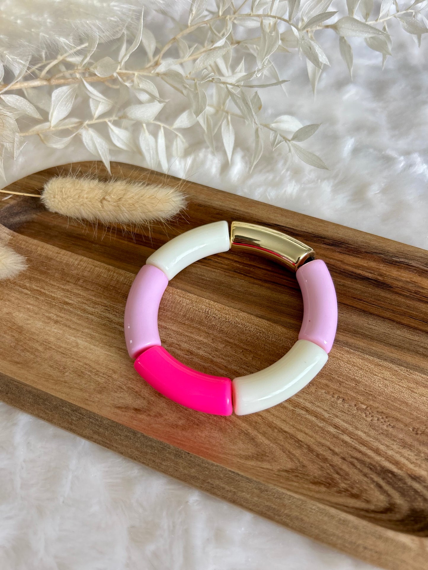 Bracelet perles tubes « Candy Pop »