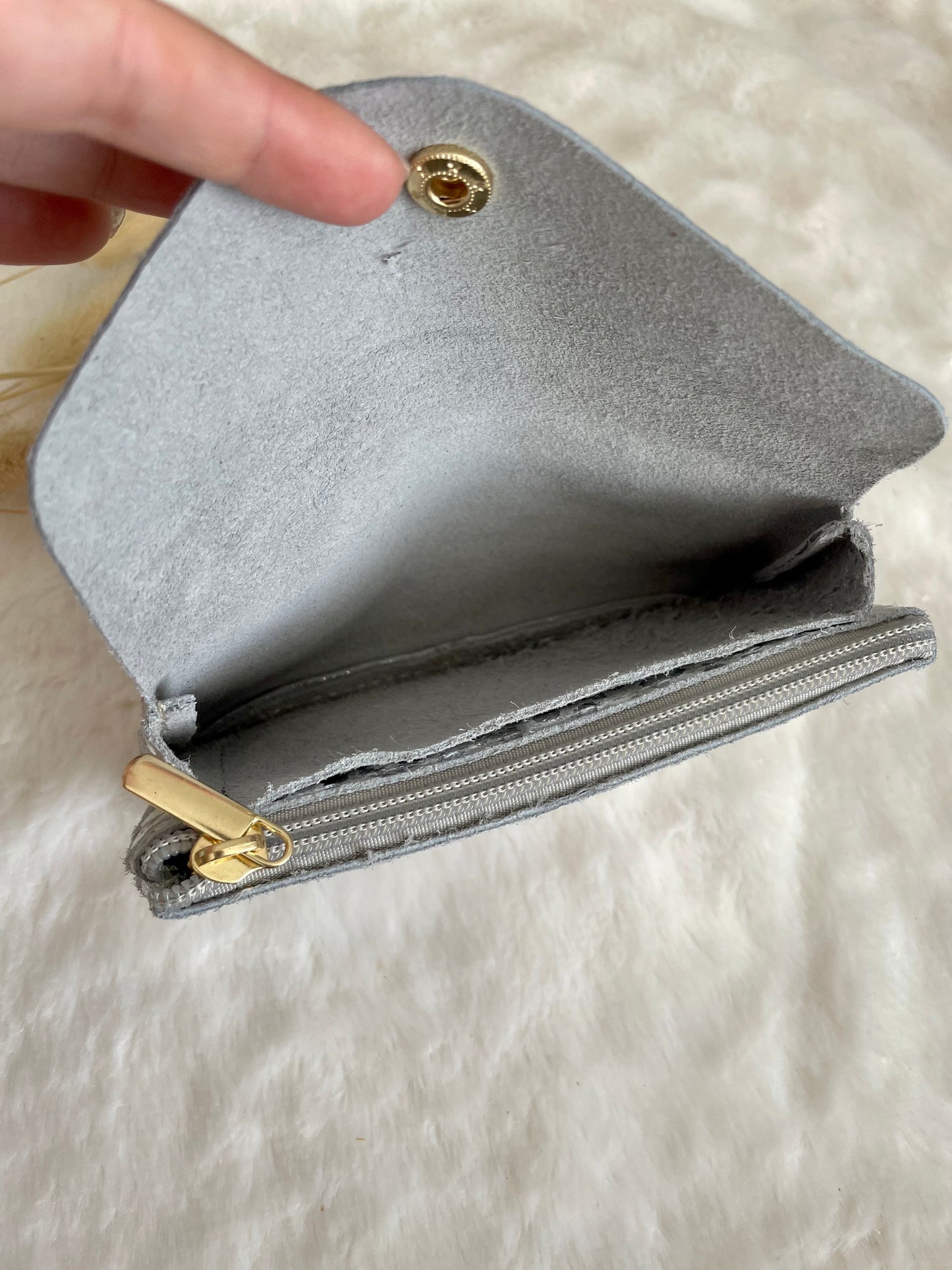 Pochette léopard gris