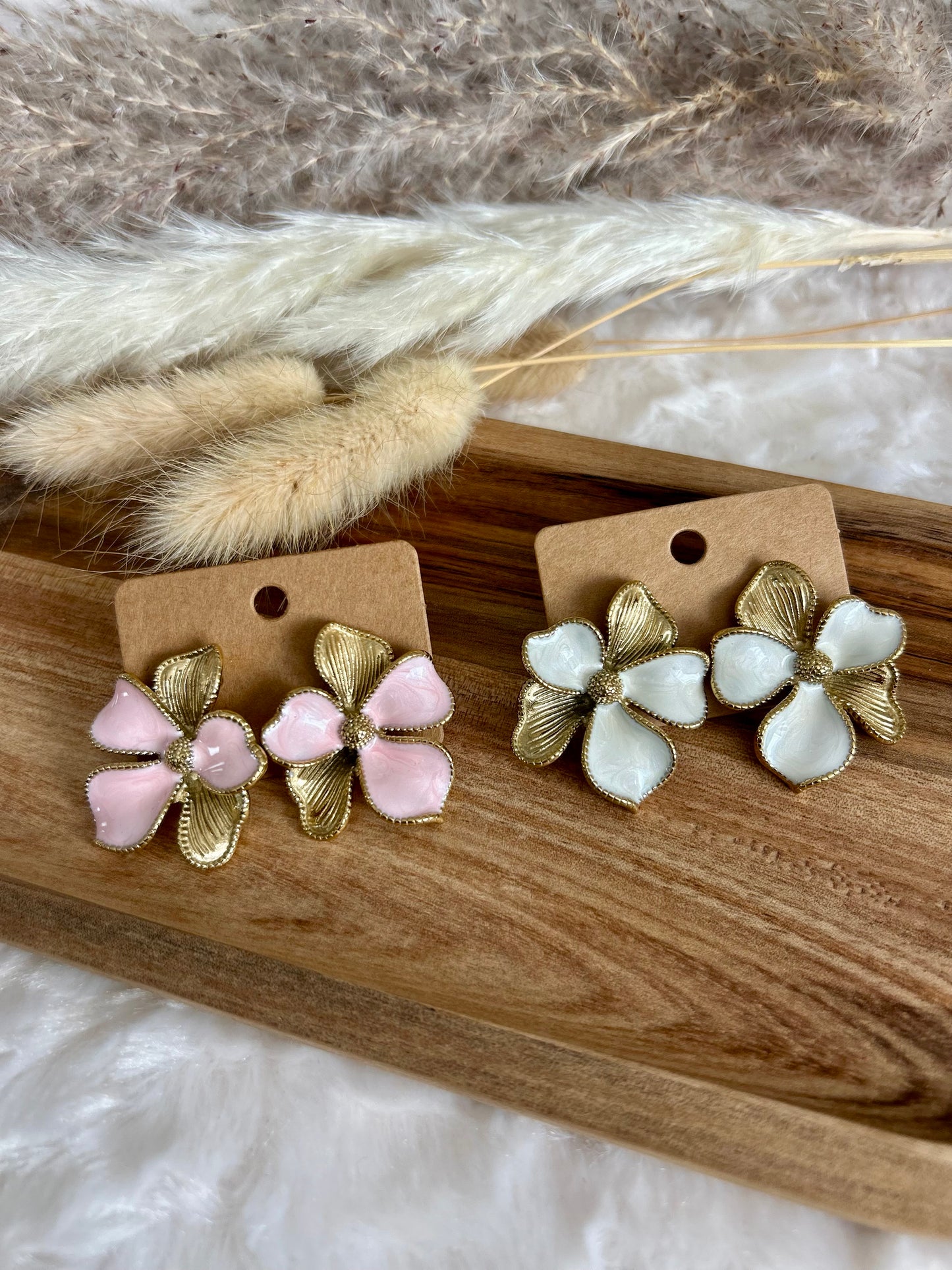 Boucles d’oreilles fleurs