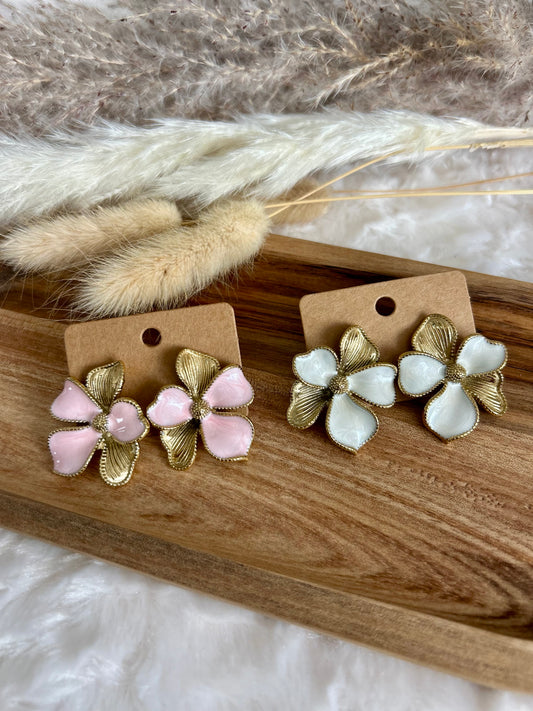 Boucles d’oreilles fleurs