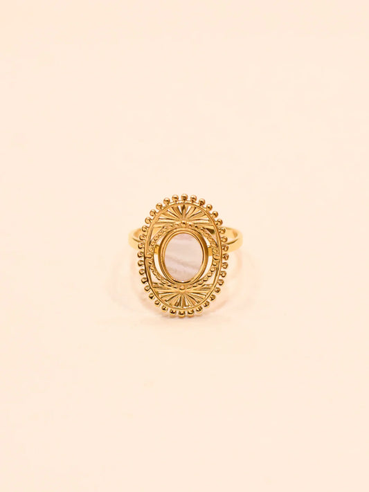 Bague Krey blanc nacré