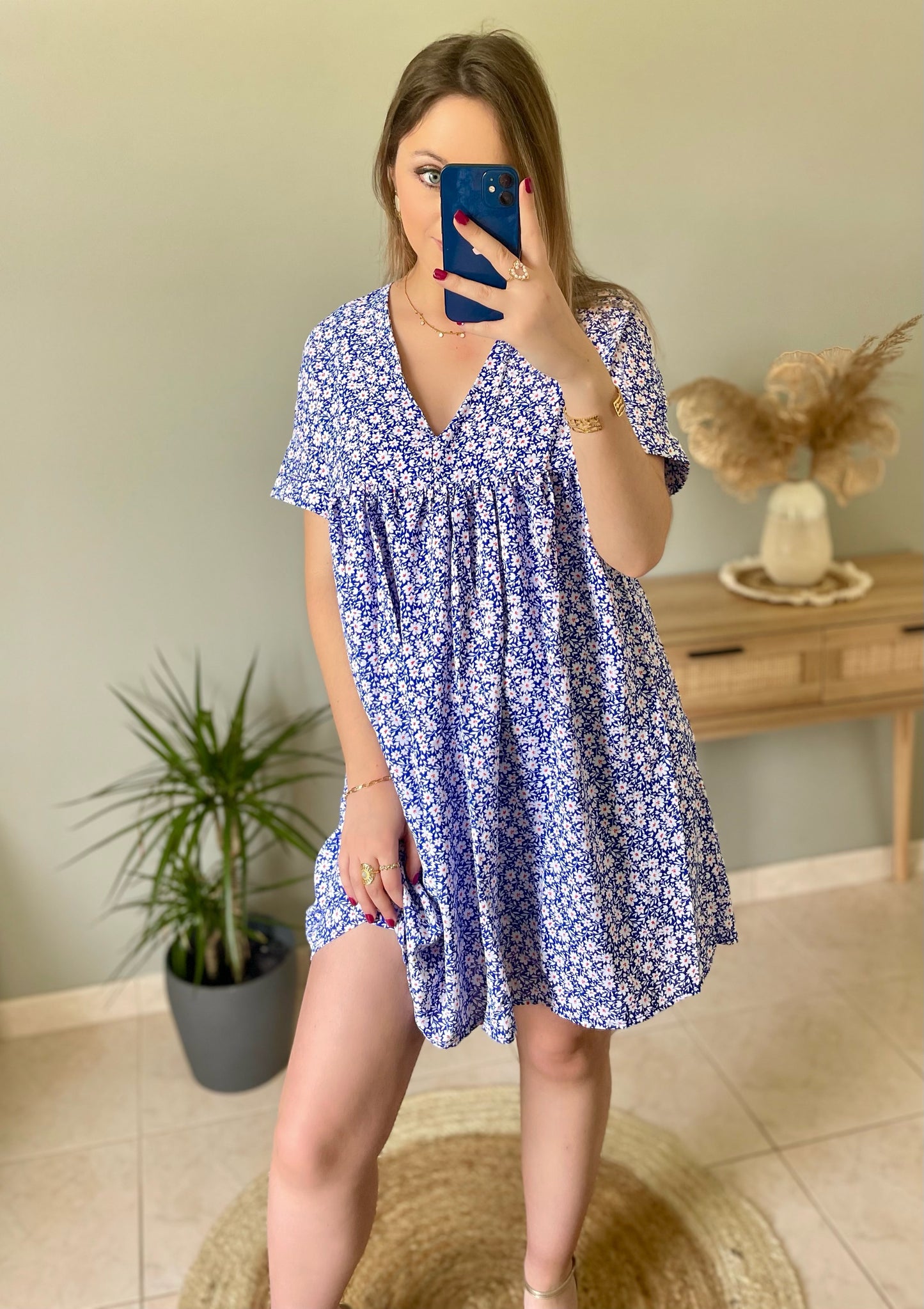 Robe short Fleurs