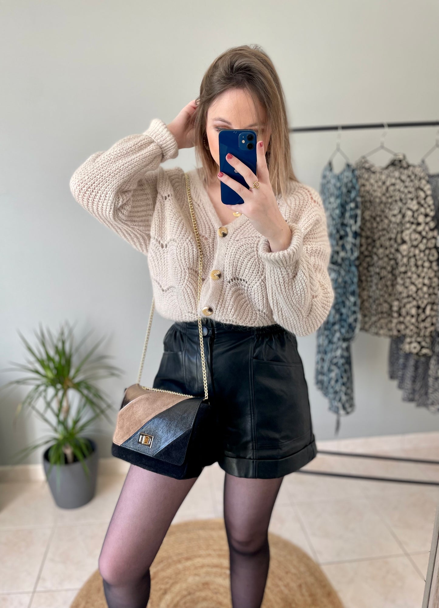 Pull beige Constance